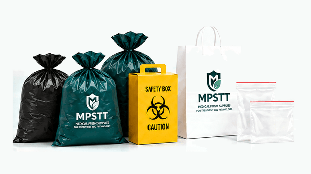 MPSTT waste and utility supplies including waste bags, safety boxes and pharmacy bags